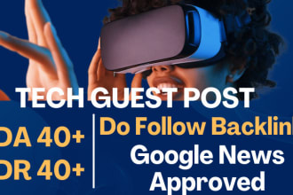 publish tech guest post high DR guest post tech blog niche edit