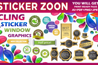 create window stickers, vinyl decals, custom sticker design or window graphics