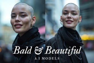 craft bald and beautiful ai model for your brand