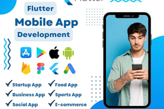 develop custom flutter mobile apps for ios and android native and hybrid apps