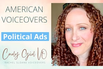 record female american, persuasive political ad for 2025 elections