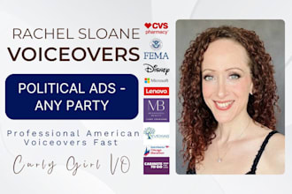 record female american, persuasive political ad for elections