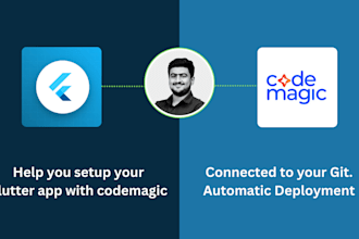 help you with setting up flutter and codemagic for devops