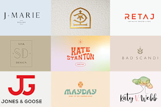 make minimalist art and modern design logo