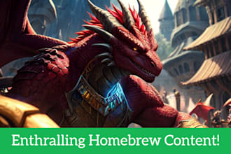 create homebrew dnd 5e spells, items, monsters, and races