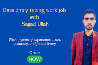 do data entry typing work job, fast typist
