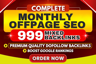 create 999 DR da tf backlinks for SEO ranking