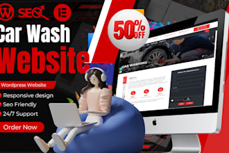 create a professional wordpress car wash website design