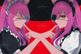 draw original character or fanart for cover song