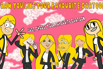 draw you like a cartoon TV caricature