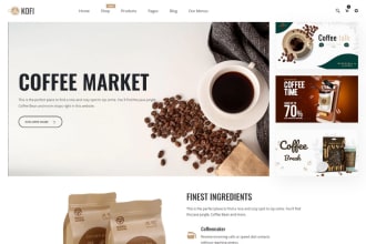 launch private label coffee shopify store, tea brand website
