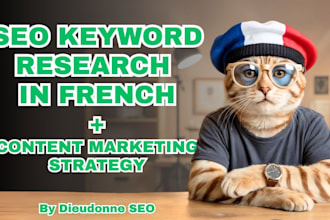 do your SEO keyword research in french and create the content plan for your blog