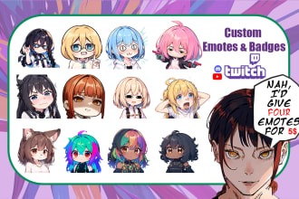 create custom twitch emotes, sub badges, stickers using ai