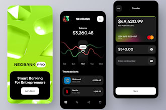 build neobank app, fintech app, bank app, loan app, cash app, crypto app