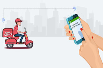 develop food delivery app, food delivery website for you