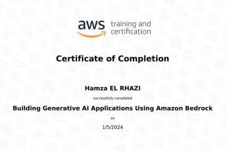 create your generative ai application using amazon bedrock
