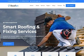 design roofing website solar website construction handyman plumbing hvac website