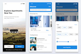 develop a real estate app, agent app for buying, selling and invest