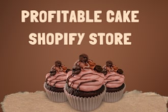 design profitable cake shopify store bakery website ice cream shopify store