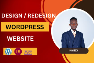 design, redesign, clone, edit, fix, revamp wordpress website, elementor website