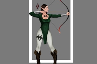 draw character concept art
