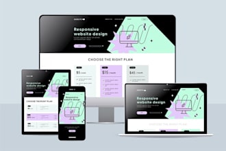 develop responsive websites using HTML, CSS, and javascript