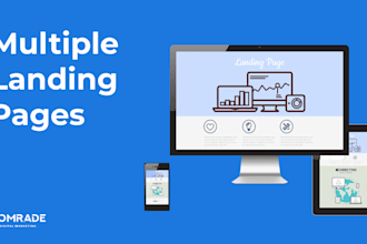 build your professional business landing pages or web pages