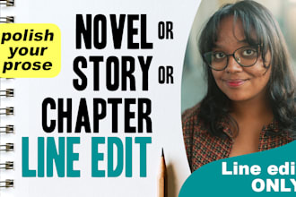 line edit your novel, chapter or story