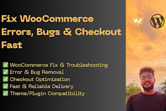 fix your woocommerce errors and resolve wordpress bugs