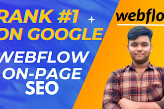 webflow on page SEO for webflow website