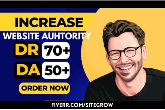 increase your website ahrefs domain rating dr70 and moz domain authority