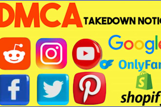 send dmca takedown notice to google,facebook,ig,reddit,onlyfans, shopify,telgm