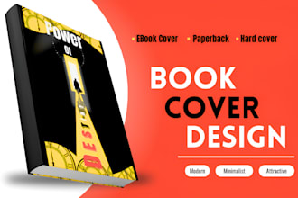 design a creative, minimalist book cover design or a kindle cover