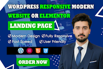 elementor pro landing page or wordpress landing page