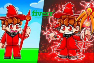 draw cartoon youtube roblox thumbnail in any style