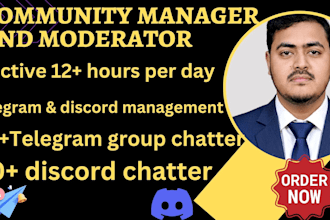 telegram moderator, discord moderator, community manager affilite program