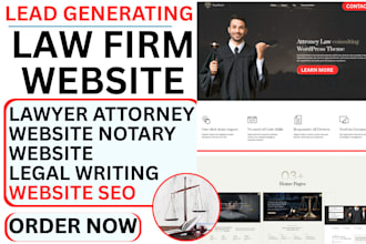 design lawyer law firm attorney website notary website legal writing website SEO