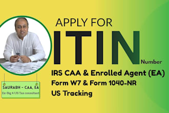 apply get itin individual tax identification number as caa