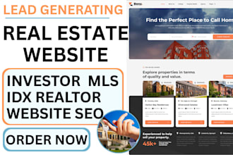 build lead generating real estate website investor  mls idx realtor website seo