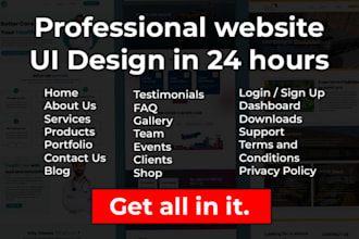 design and customize splendid UI UX website and wordpress