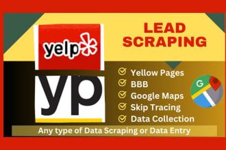 do google map scraping, yellow pages data collection, web data scraper
