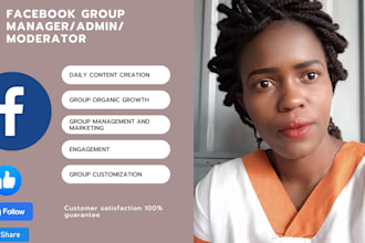be your facebook group manager or admin or moderator