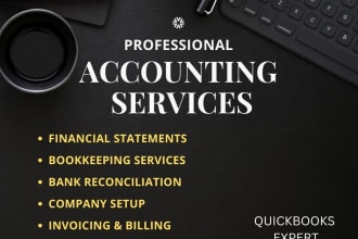 do bookkeeping, quotation, invoicing, reconciliation in quickbooks