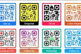 professional business card design qr cord scan