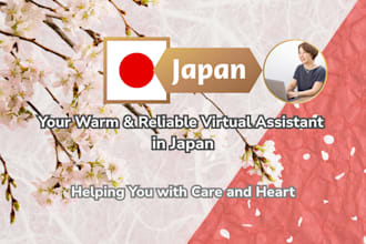 be your personal administrative assistant in japan