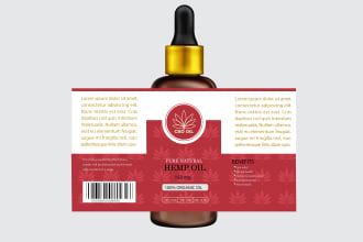 do supplement,  cbd, hemp, hair oil, and protein label designs