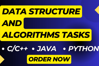 do data structures and algorithms coding projects in python java cpp