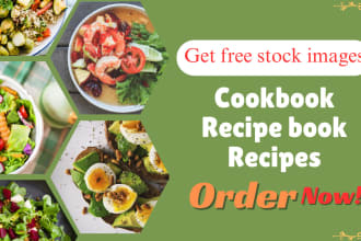 be your cookbook, recipe book, ebook and food blog recipes writer
