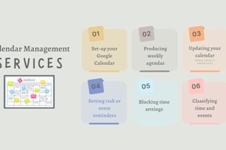 help to organizing your schedule through google calendar