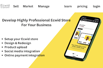 setup design and customize your ecwid store